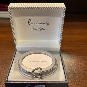 Sterling Silver heart bracelet.